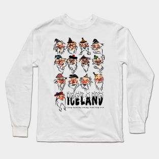 Yule Lads Iceland Souvenir Long Sleeve T-Shirt
